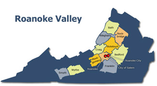 Roanoke Valley Map