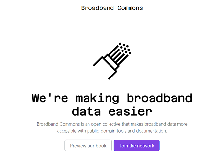 Broadband Commons website
