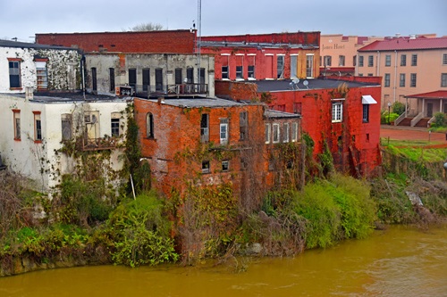 Alabama River bank in Selma